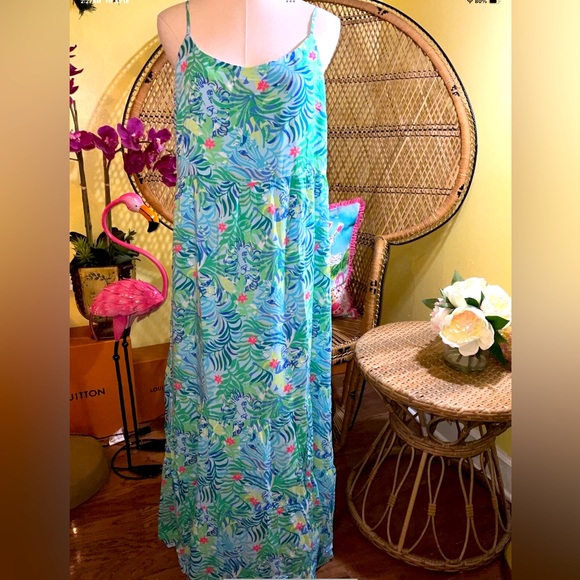 Lilly Pulitzer NWT Teresa Maxi Dress Via Parigi Size L,XL - Picture 5 of 8
